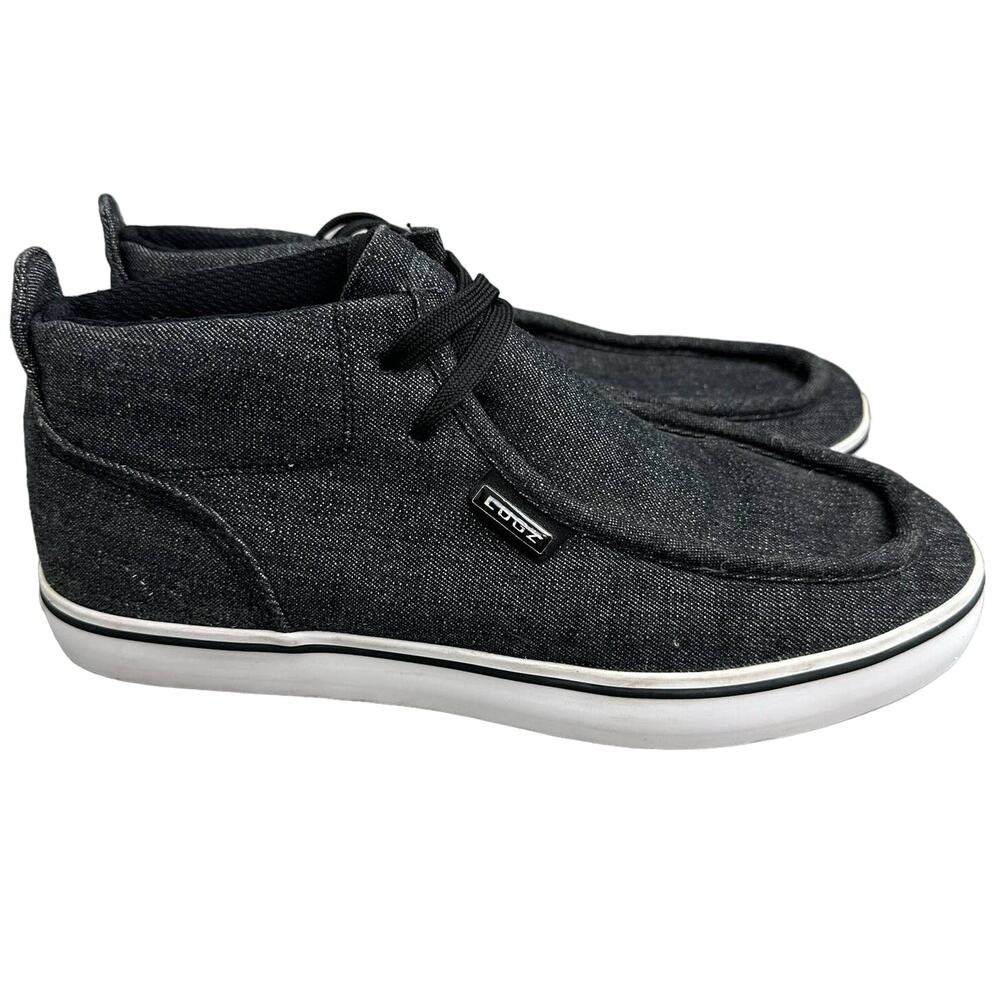 Lugz Strider Denim Mens Grey Canvas Lifestyle Sneaker Shoes 9
